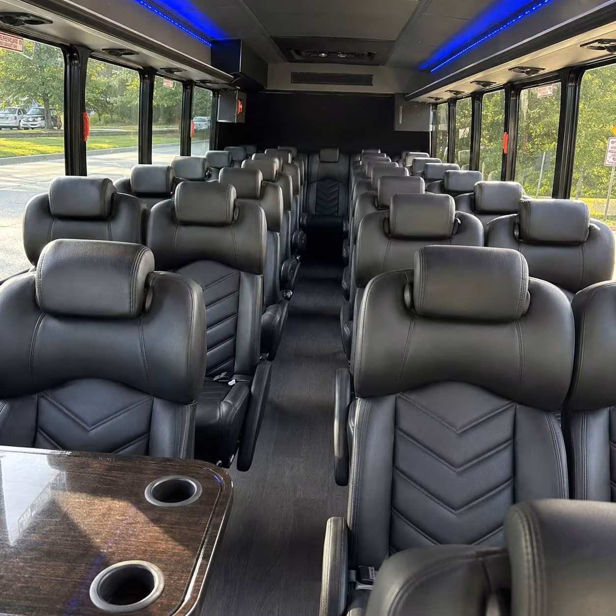 28 passenger minibus inside