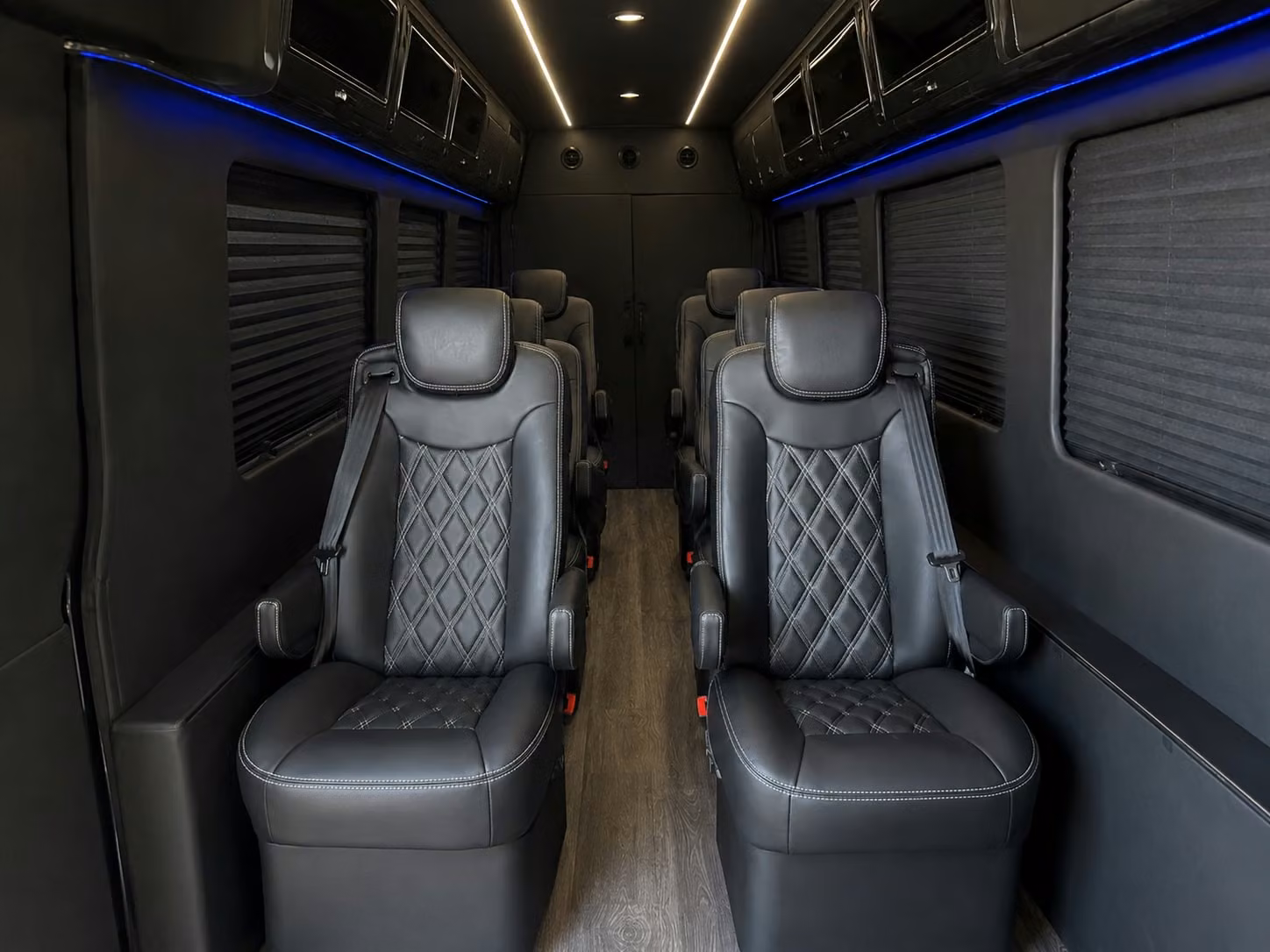 sprinter van with driver inside