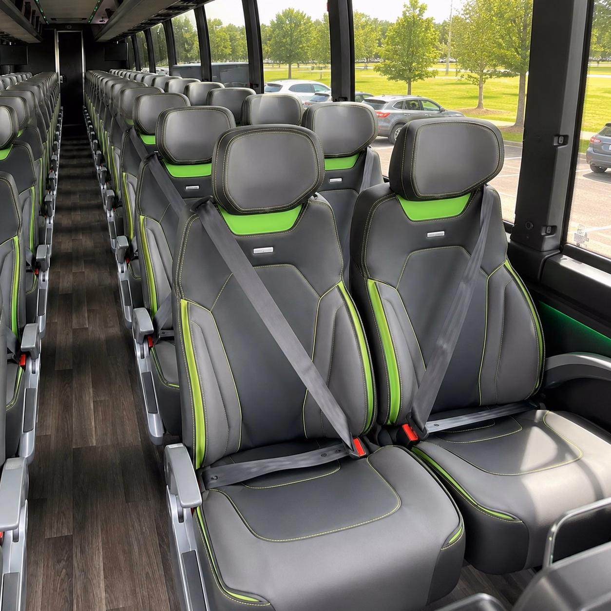 stillwater charter bus interior