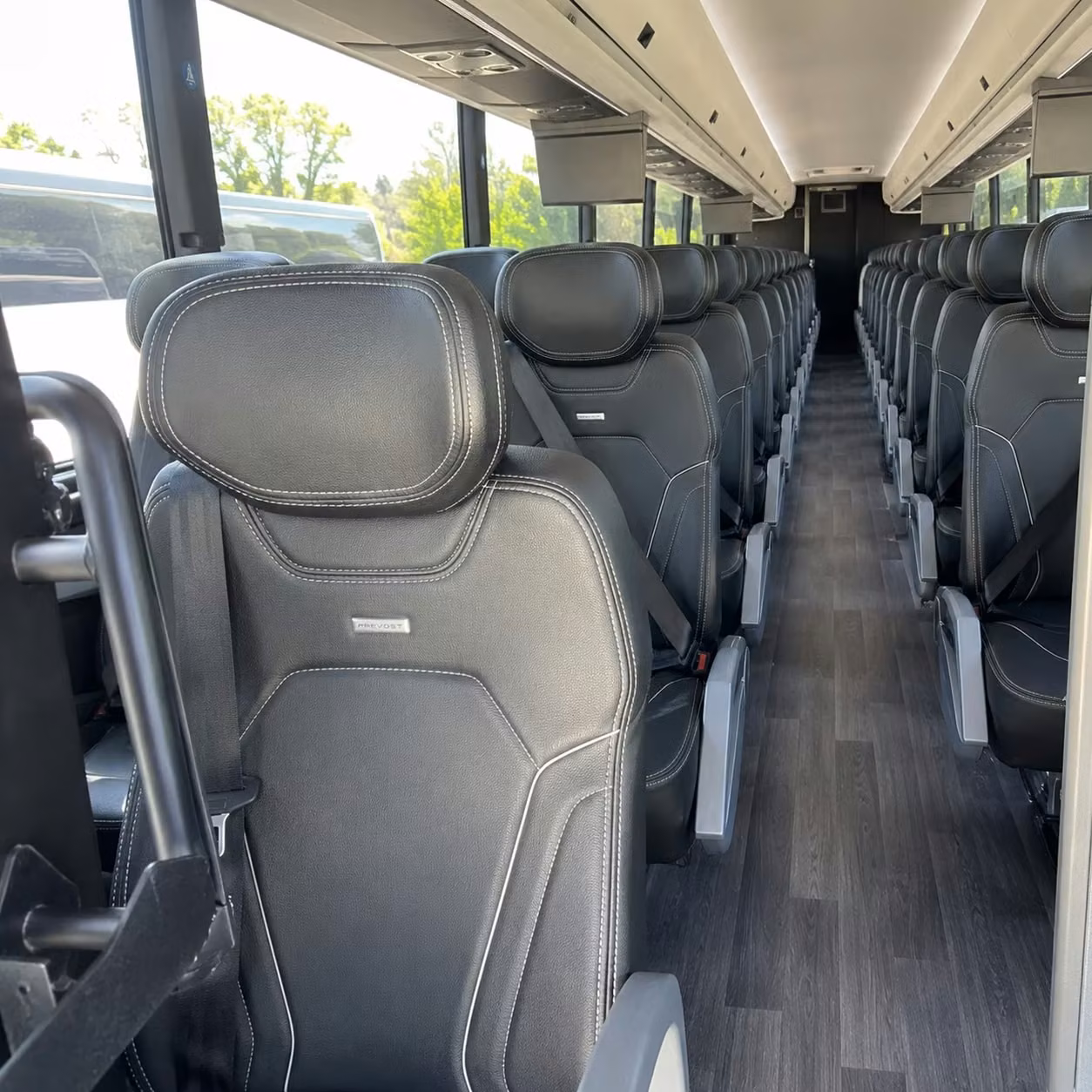 stillwater charter bus rental interior